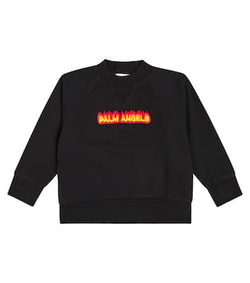 Felpa in cotone con stampa | Palm Angels Kids