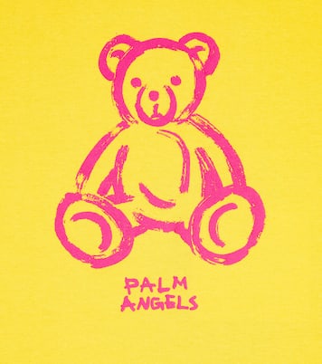 T-shirt raccourci en coton à logo | Palm Angels Kids