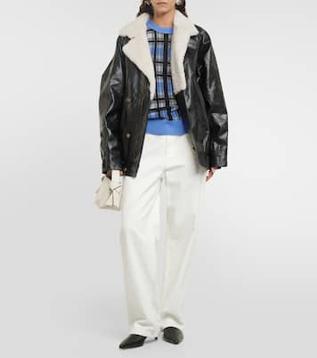 Chaqueta Menash de piel con borrego | Dodo Bar Or