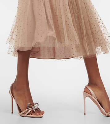 Vestido midi Lola de tul fruncido | Altuzarra
