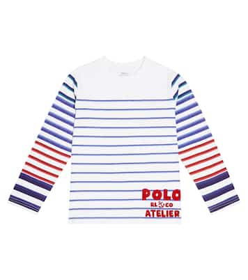 Camiseta de jersey de algodón a rayas | Polo Ralph Lauren Kids