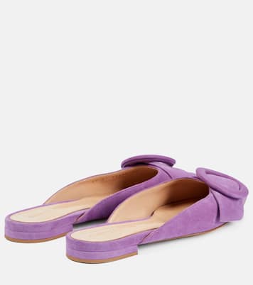 Slippers aus Veloursleder | Gianvito Rossi