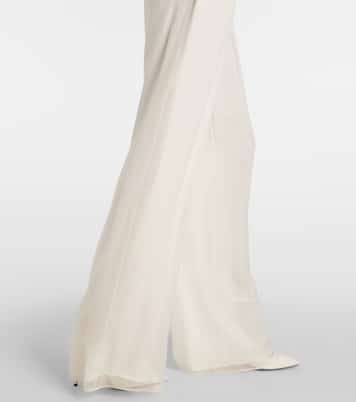 Pantalon de mariée ample Lampo en soie | Max Mara