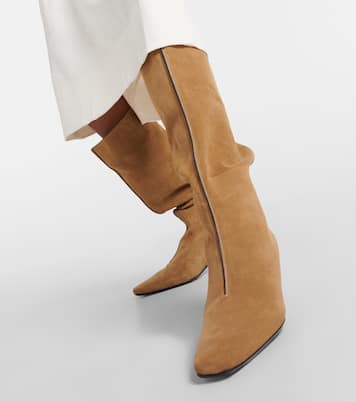 Bottes Wide Shaft en daim | Toteme