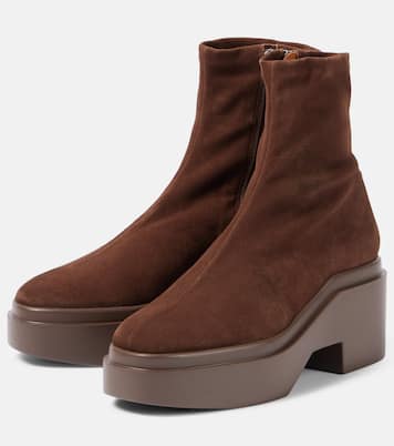 Nelle suede platform ankle boots | Clergerie