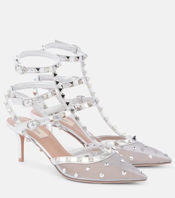 Pumps Rockstud 65 mit Metallic-Leder | Valentino Garavani