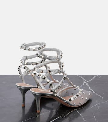 Pumps Rockstud 65 mit Metallic-Leder | Valentino Garavani