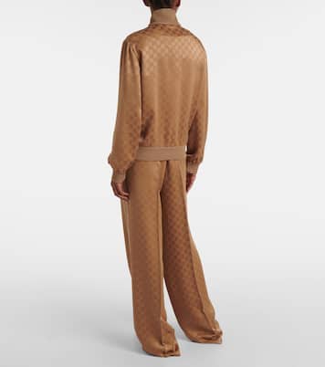 Blouson GG in raso jacquard | Gucci