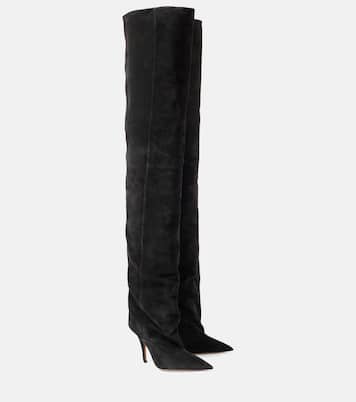 Overknee-Stiefel Ines 105 aus Veloursleder | Paris Texas
