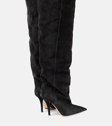 Overknee-Stiefel Ines 105 aus Veloursleder | Paris Texas