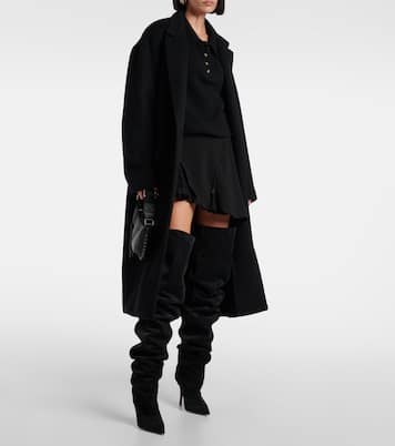 Overknee-Stiefel Ines 105 aus Veloursleder | Paris Texas