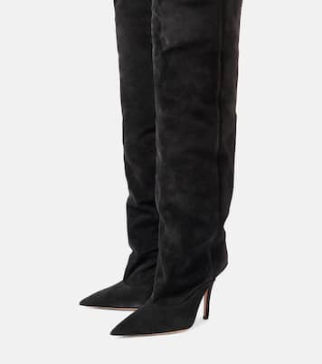 Overknee-Stiefel Ines 105 aus Veloursleder | Paris Texas