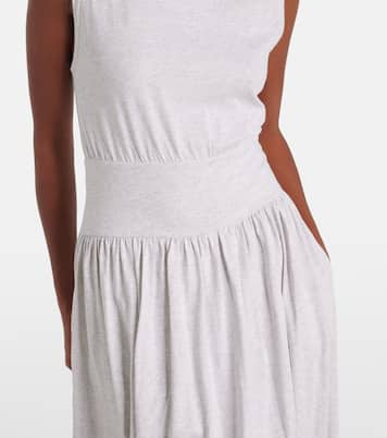 Gathered cotton jersey maxi dress | Toteme