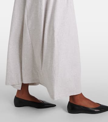 Gathered cotton jersey maxi dress | Toteme