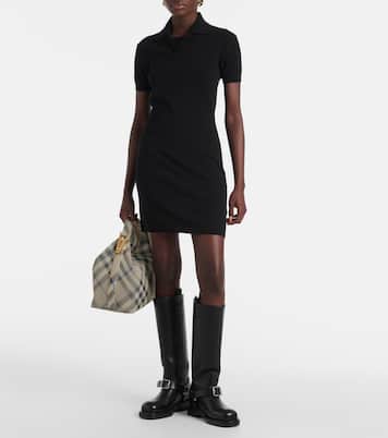 Vestido polo de mezcla de algodón | Burberry