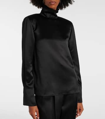 Blusa in raso di seta | Saint Laurent