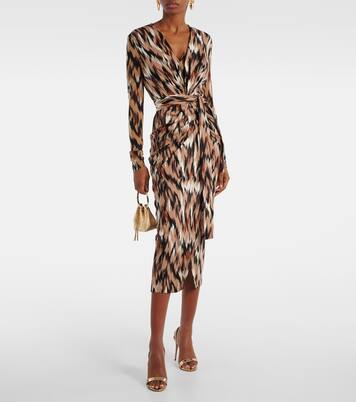 Vestido midi Hades de jersey estampado | Diane von Furstenberg