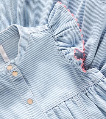 Robe Wylie rayée en jean | Zimmermann Kids