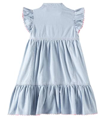 Robe Wylie rayée en jean | Zimmermann Kids