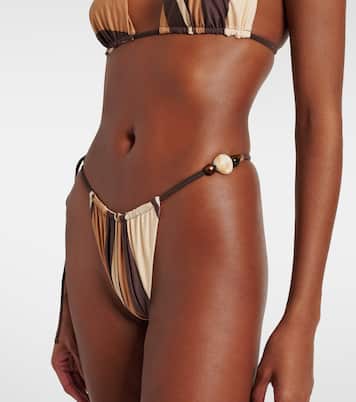 Slip bikini Mahogany a righe  | SIR
