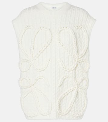 Pull sans manches Anagram en laine | Loewe
