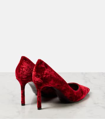 Pumps Romy 85 in velluto | Jimmy Choo