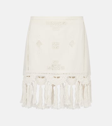 Minigonna Sandra in cotone macramé | Isabel Marant