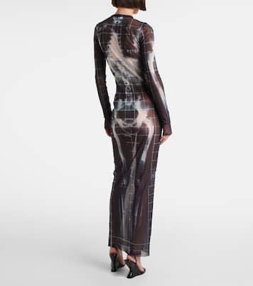 Abito lungo Squeletor in tulle | Jean Paul Gaultier