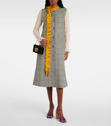 VLogo Signature embellished moiré clutch | Valentino Garavani