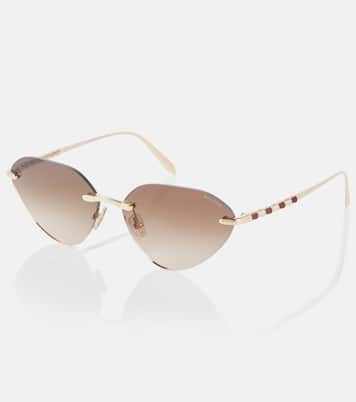 Serpenti embellished cat-eye sunglasses | Bvlgari