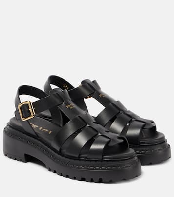 Sandalen aus Leder | Prada