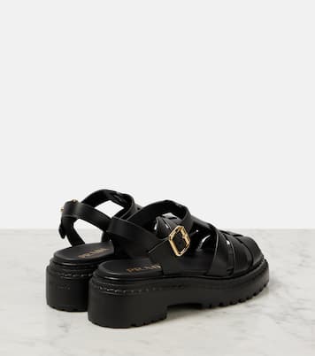 Sandalen aus Leder | Prada