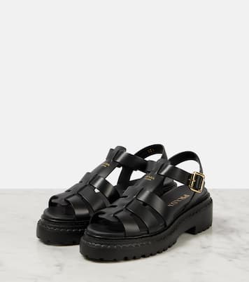 Sandalen aus Leder | Prada