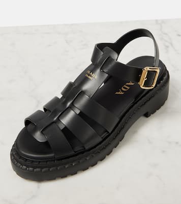 Sandalen aus Leder | Prada