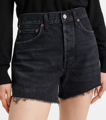 Parker Long high-rise denim shorts | Agolde