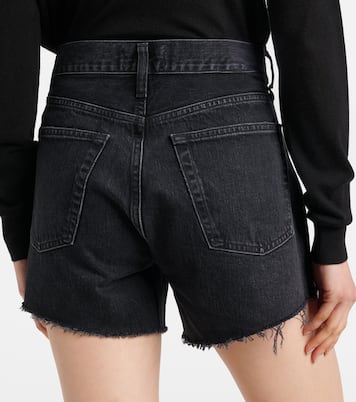 Parker Long high-rise denim shorts | Agolde
