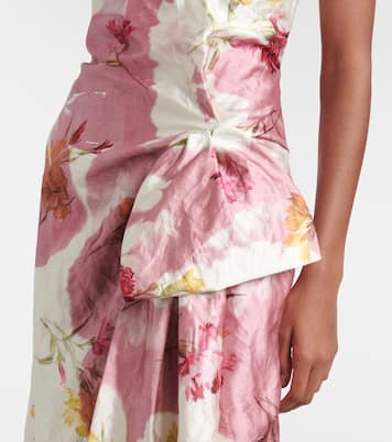 Abito midi con stampa floreale | Erdem