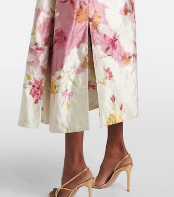 Abito midi con stampa floreale | Erdem