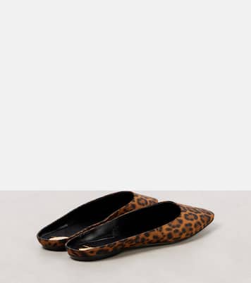 Mules Lido à motif léopard | Saint Laurent
