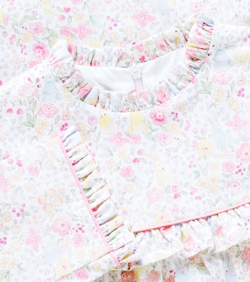 Bedrucktes Kleid Cuadras aus Baumwolle | La Coqueta