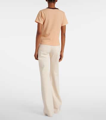 Camiseta de jersey de algodón estampada | Chloé