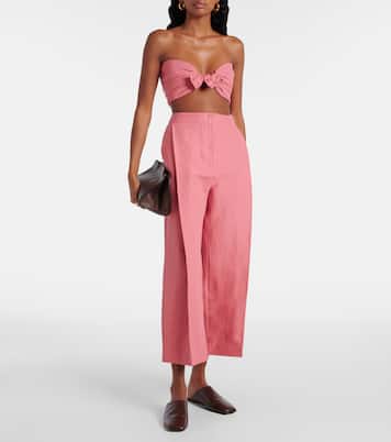 Santu linen and cotton-blend culottes | Tove