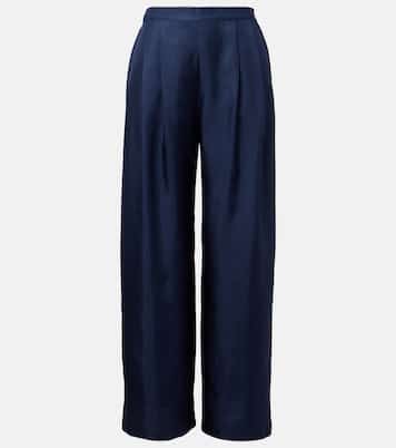 Pantalon ample Isola en soie | Asceno