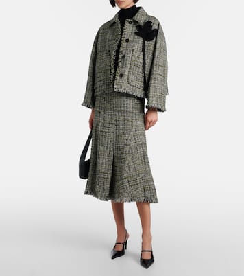 Midirock aus Tweed | Erdem