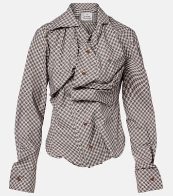 Drunken gathered cotton shirt | Vivienne Westwood
