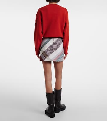 Mini-jupe Zigzag en laine et coton mélangés | Missoni