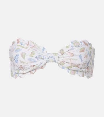 Antibes scalloped bandeau bikini top | Marysia