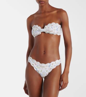 Antibes scalloped bandeau bikini top | Marysia