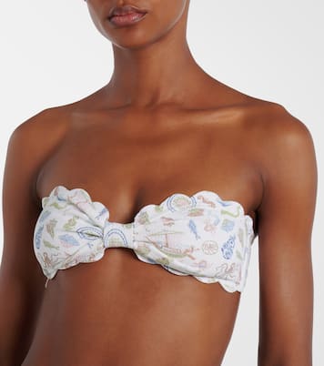 Antibes scalloped bandeau bikini top | Marysia