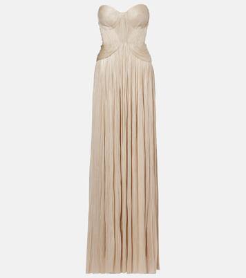 Kamina cutout silk tulle bustier gown | Maria Lucia Hohan